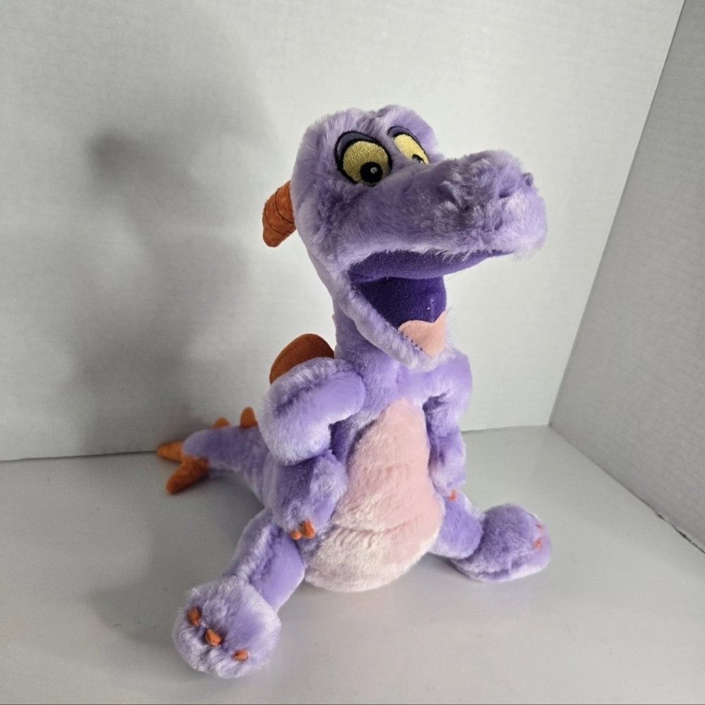 Disney Parks Figment The Dragon Mascot 10" Purple Disneyland Plush Stuffed Toy